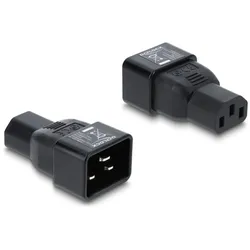DeLOCK Netzadapter IEC 60320 - C20 auf C13, Stecker / Buchse, 10 A, gerade