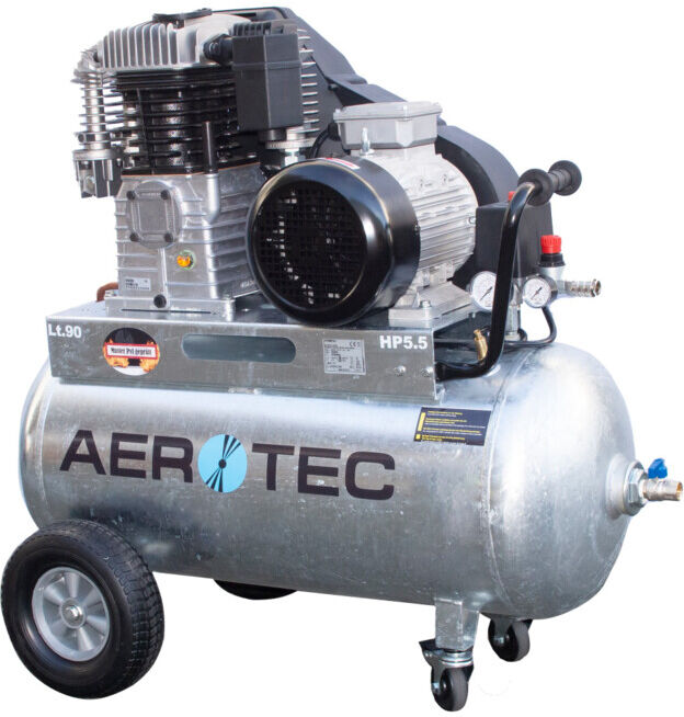 Aerotec 780-90 Z PRO - 400 Volt galvanisé Compresseur lubrifié (2005325)