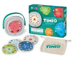 TIMIO Starter Kit Interaktives Audio-Player Set - Spiele, Lerndiscs, Deutsche Sprache - Kindgerechte Bedienung, Kopfhöreranschluss