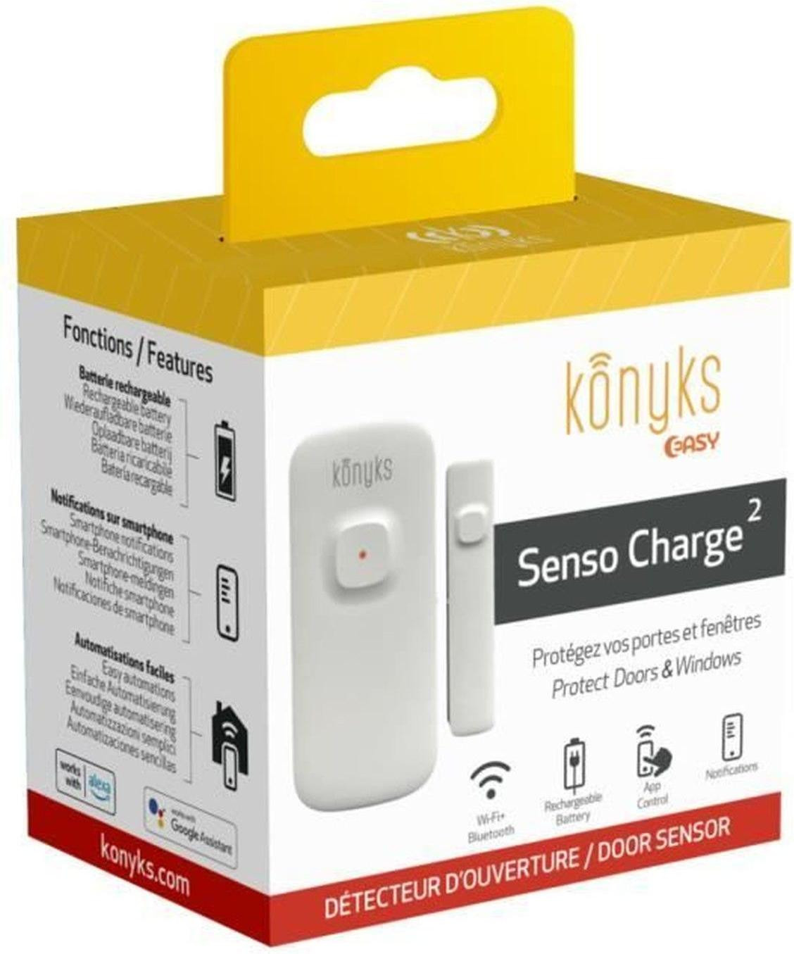 Konyks Senso Charge 2 - Batterijgevoede Wi-Fi deur- en raamopener detector met smartphone notificaties