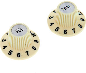 Fender Vintage 65 Jazzmaster Knobs Weiß