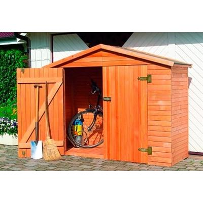 Garten-Geräteschrank PROMADINO "Heidelberg", braun, Holzwerkstoff, Gerätehäuser