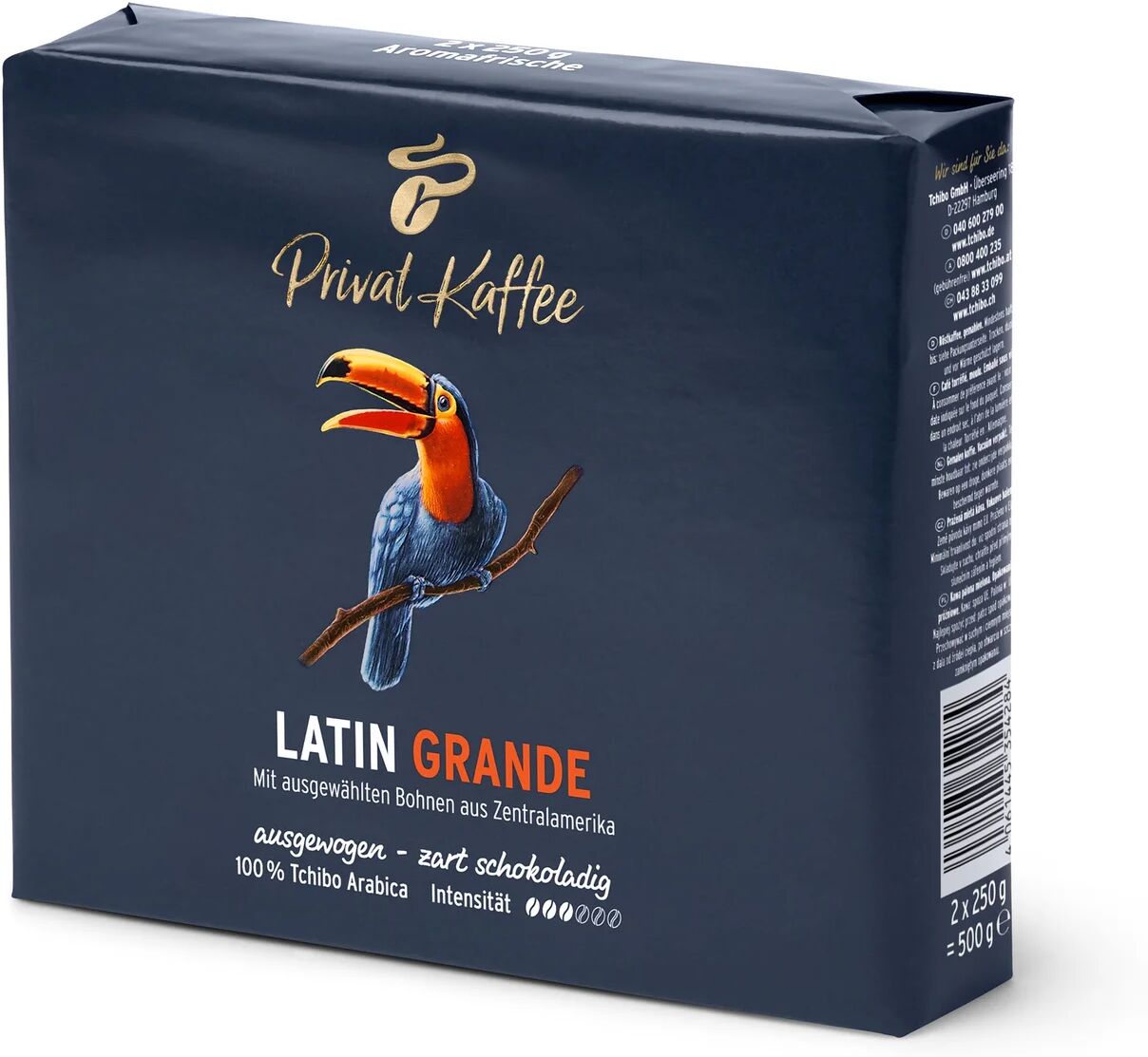 Tchibo - Privat Kaffee Latin Grande – 6 x 500g Gemahlen - Intensität: 3/6