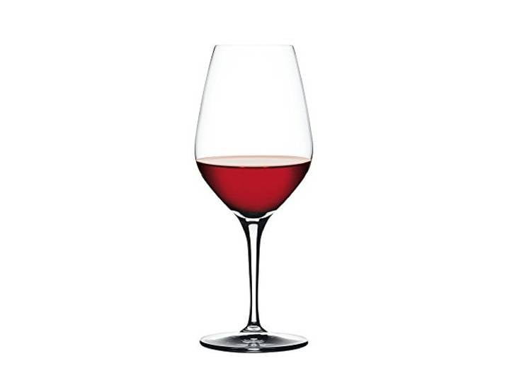 Spiegelau Vorteilsset 4 x 4 Glas/Stck Rotwein/Wasser Glas 440/01 Authentis 4400181 und Gratis 1 x Trinitae Körperpflegeprodukt