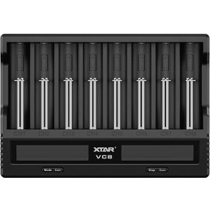 Xtar Akku-Ladegerät VC8 USB, universal, 8 Ladeschächte