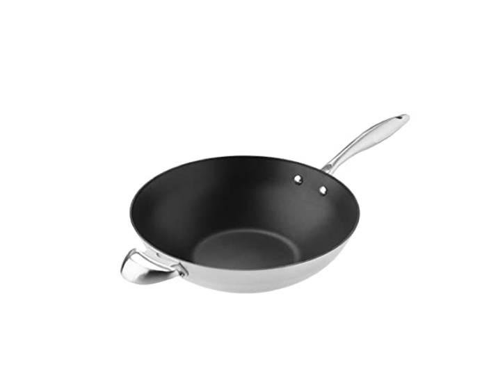 SCANPAN CTX Wokpfanne 32 cm, Antihaft, Induktion, 5-Schicht, Alle Herdarten
