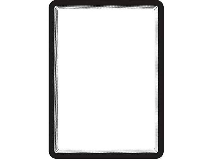 Djois, 194907 Magnetische displaylijst Magneto, A4, zwart, set van 2, uniek design, magnetische achterkant, niet-verblindend, ideaal voor bedrijven, restaurants, scholen