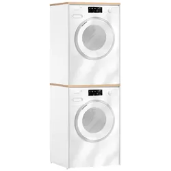 Waschmaschinenschrank-Set Solea Weiß