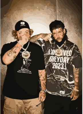 Inspire Picks Suicideboys Vintage Rap Album Poster Hip Hop Canvas Wall Art Decor 1 40x60cm Unframed