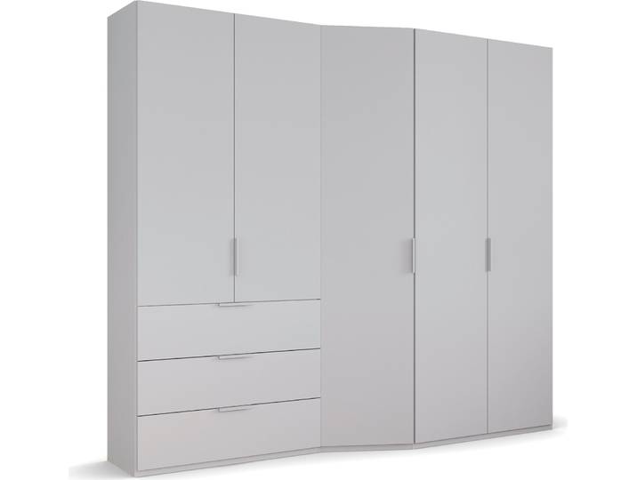 Drehtürenschrank, Holzwerkstoff, Seidengrau, 247×222×60 cm, Mit Soft-Close-Funktion, Klassisch, Rauch