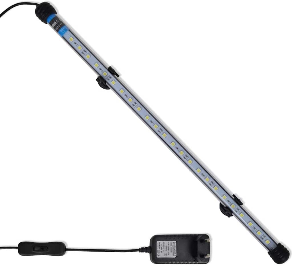 vidaXL Lampe LED d'aquarium 48 cm Blanc