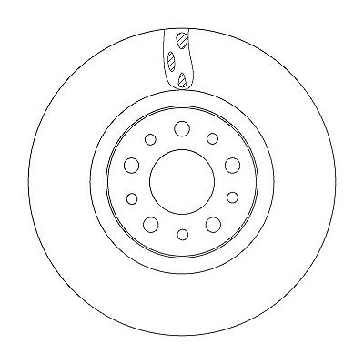 Trw Bremsscheibe [Hersteller-Nr. DF6933] für Fiat