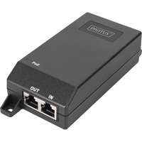 Gigabit Ethernet PoE+ Injektor, 802.3at 30 W, PoE-Injektor schwarz