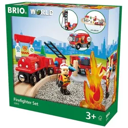 BRIO 63381500 BRIO World - Bahn Feuerwehr Set