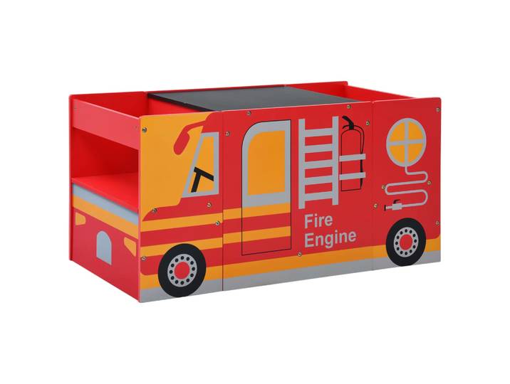 vidaXL 3-tlg. Kinder-Sitzgruppe Feuerwehrauto-Design Holz
