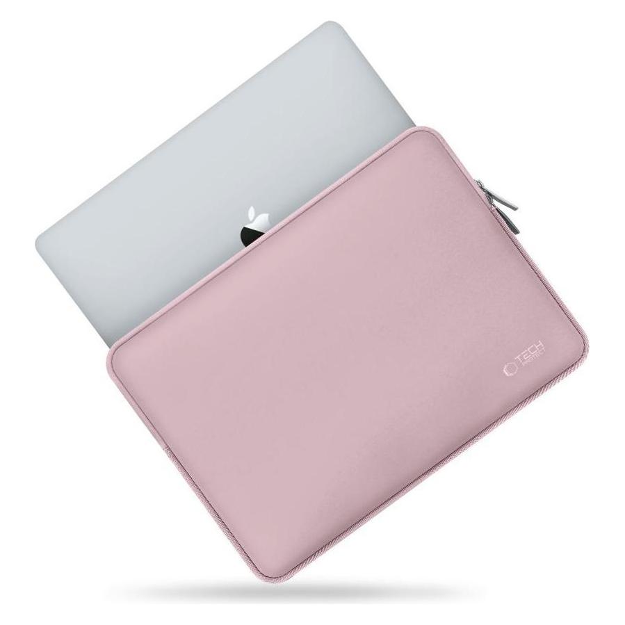 Tech-Protect Neoslim Laptop Sleeve 15-16" with accessory pouch - Pink (16") (183742)