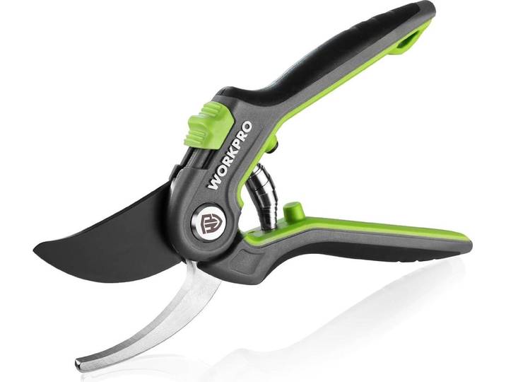 WORKPRO Bypass Gartenschere 210mm SK5 Klinge fr Schneiden frische Zweige
