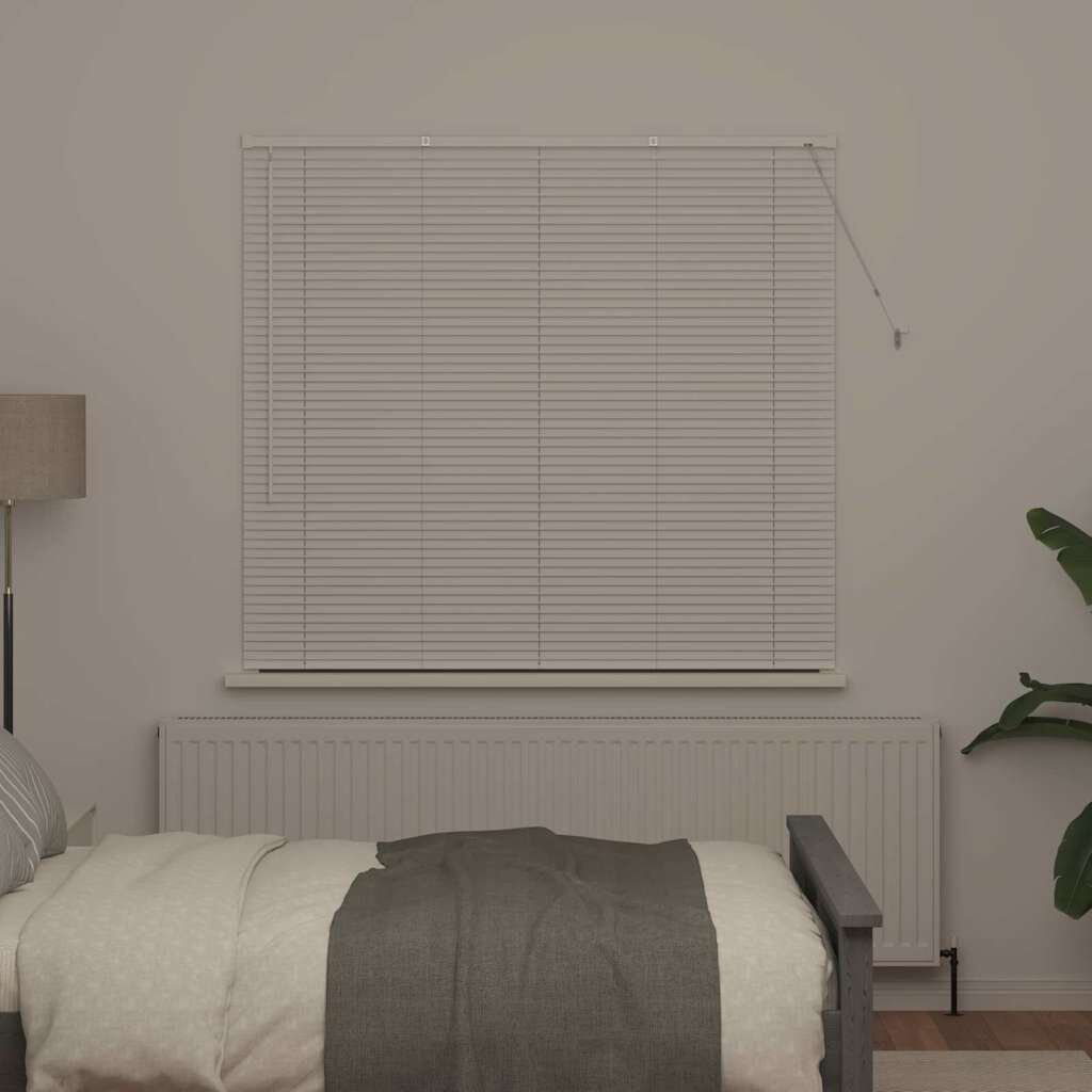 Latitude Run Horizontal/Venetian blind White 130cm L x 140cm W