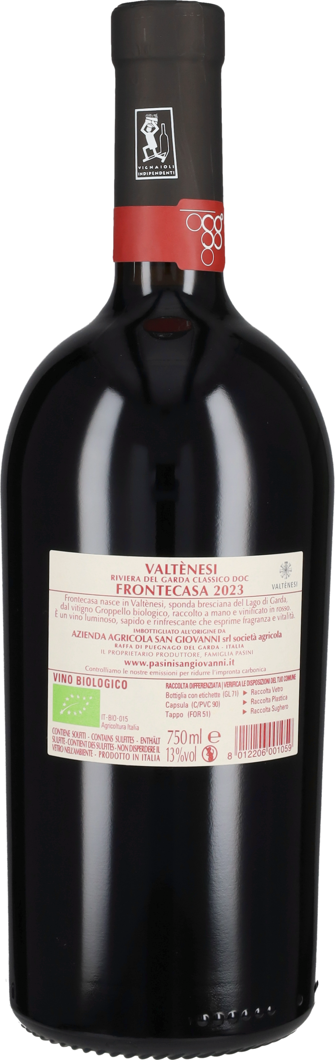 Valtènesi Rosso 'Frontecasa' Pasini San Giovanni 2021