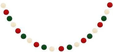 Inspired Deals 2m Felt Ball Garland With 20 Colorful Pom Poms For Christmas Party & Holiday Home Decor 2m Felt Ball Garland With 20 Colorful Pom Poms For Christmas Party & Holiday Home Decor