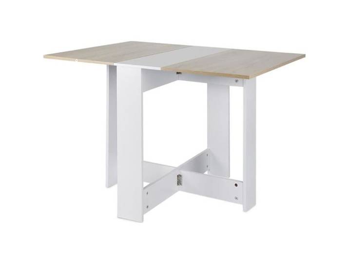 Table de Séjour Pliante - Marron - Style Contemporain - Design - Bois - Rectangulaire - 6 places