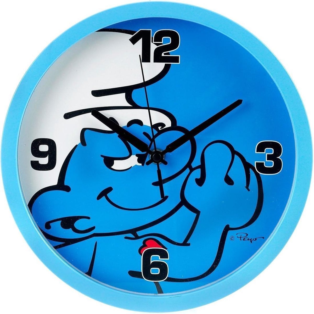 De Smurfen wandklok voor volwassenen