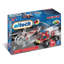 eitech - 00080 Feuerwehr Set - Helikopter & Löschwagen