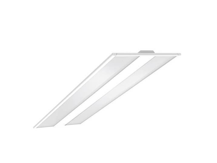 Regiolux LED Deckenleuchte kayak KYAI, weiß / opal, für Arbeitszimmer / Büro, Aluminium