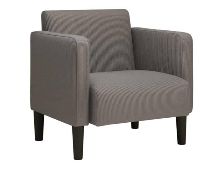 Tmriohed Sessel mit Armlehnen Hellgrau 54 cm Cord Polstersessel Weicher Cordstoff, stabiler Sperrholzrahmen und Schaumstoff mit Federung für Wohnzimmer und Schlafzimmer.