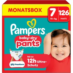 Pampers Baby-Dry Pants (Gr. 7, Monatsbox, 126 Stk.)