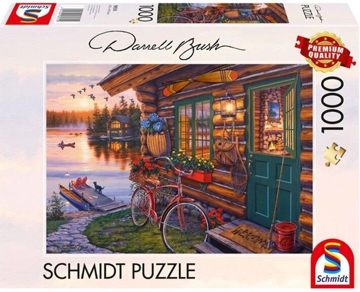 Puzzle 1000 pcs La cabane au bord du lac - Puzzles Schmidt