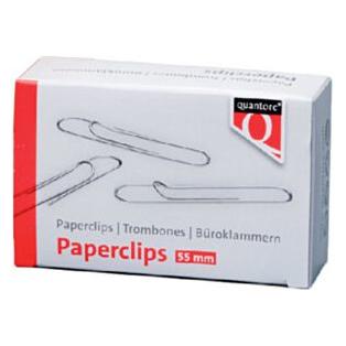 Quantore 100 grosse Büroklammern 55 mm lang (100x) (315607)