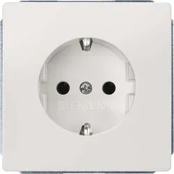 Siemens 5UB1855 DELTA style titanweiß SCHUKO Steckdose 10/16A 250V erhöht Ber.