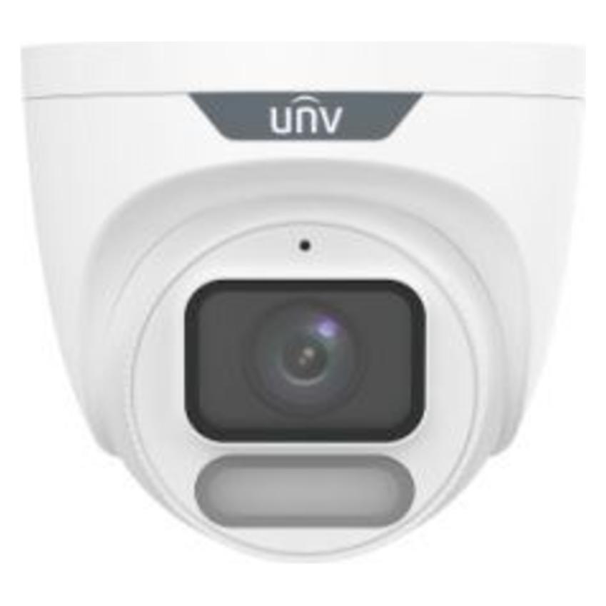 Uniview EasyStar Colorhunter 4MP Owlview Wise-past-Turmkuppelkamera mit 2,8-mm-fester Objektiv, Mikrofon (2688 x 1520 Pixel) (IPC3624LE-ADF28K-WP)