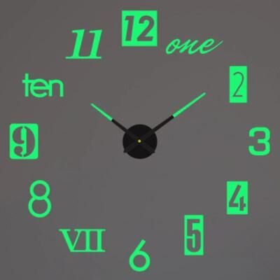 Uplift Treasures Modern 3D DIY Wall Clock Acrylic Mirror Decor 7 3d Diameter100 130cm