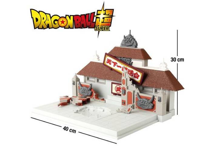 Bandai - Dragon Ball Super - Arène Tenkaichi Budokai - Championnat du Monde des Arts Martiaux - Diorama pour figurines Dragon Ball, Décor de Combat O