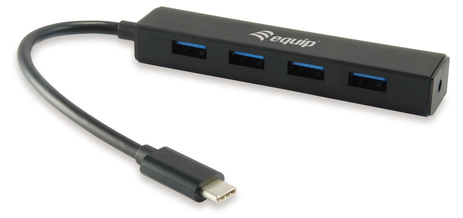 Equip USB-Hub 4-Port 3.1 USB-C naar 4x USB-A zwart
