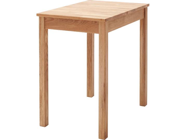 Esstisch MCA LIVING Alfons , braun (wildeiche, wildeiche, wildeiche), B:70cm H:76cm T:70cm, Tische, Esstisch, Massivholztisch in Wildeiche geölt, belastbar bis 50 kg