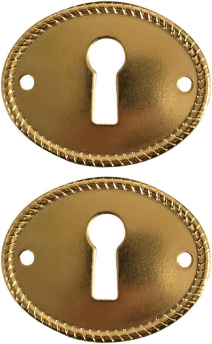 Sleutelgat Covers Decoratieve Rozetten Klassiek Design Goud - 10 Stuks