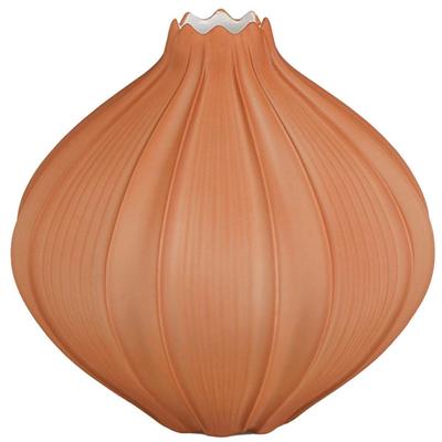 Tischvase GOEBEL "Vase Bahar", orange, B:12,5cm H:12cm T:12,5cm, Porzellan, Vasen