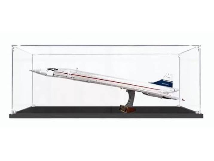 Caikbms Acryl Modellbox Kompatibel Mit Lego 10318 Concorde Flugzeug Bausteinmodell, Staubdichte Transparente Vitrine (Modell Nicht Im Lieferumfang Enthalten) B,3mm