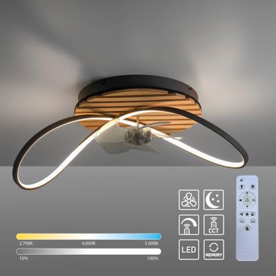 OTTO HOME Deckenleuchte "Ullii Akustikpaneele", braun (holz, natur), 1, Ø 73cm H: 28,1cm, 1 Stk., Leuchten, Deckenventilator, Holz, Akustik, Paneele, Ventilator, Lampe, Designlampe