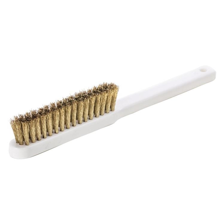Lessmann Feinbürste Länge 225 mm 0,15 mm Messingdraht gewellt 4-reihig (182162)