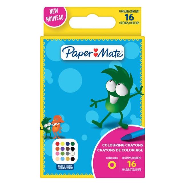 Paper Mate Wachsmaler Kids Colouring Bunt 16er M Blister (16x) (2168272)