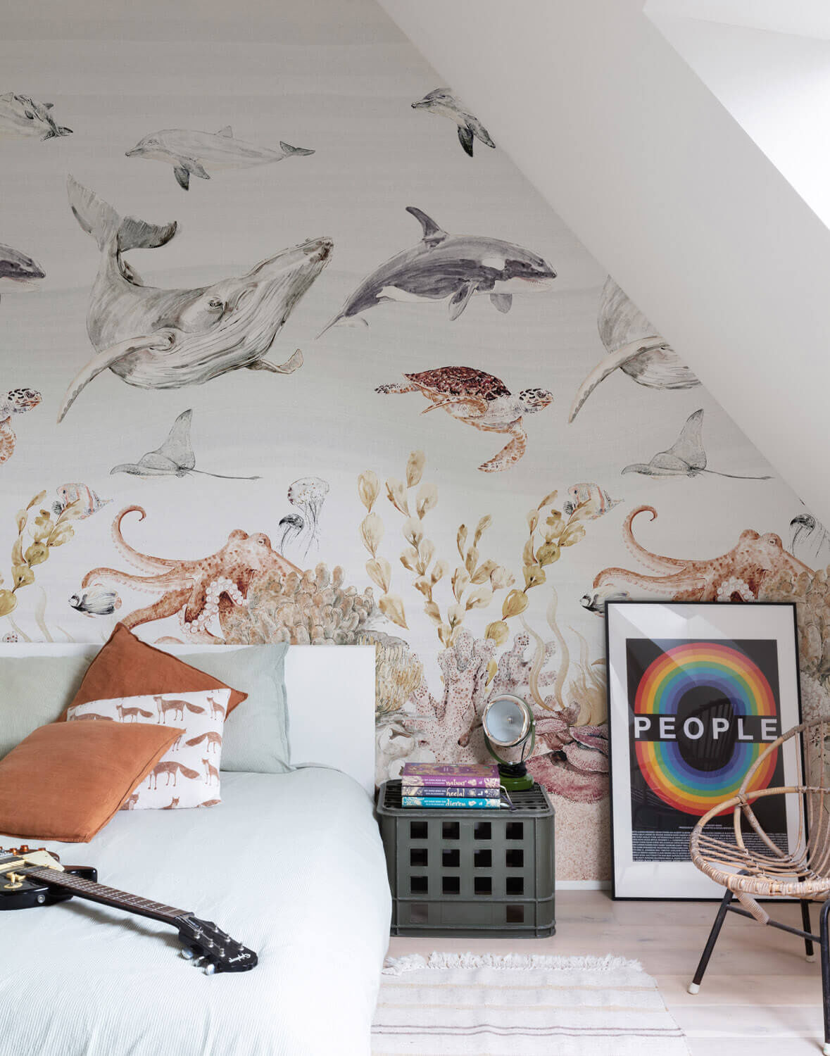 Grandeco Orom 2 - A71601 - Sea Life 159x280cm   5411012510169   Behang