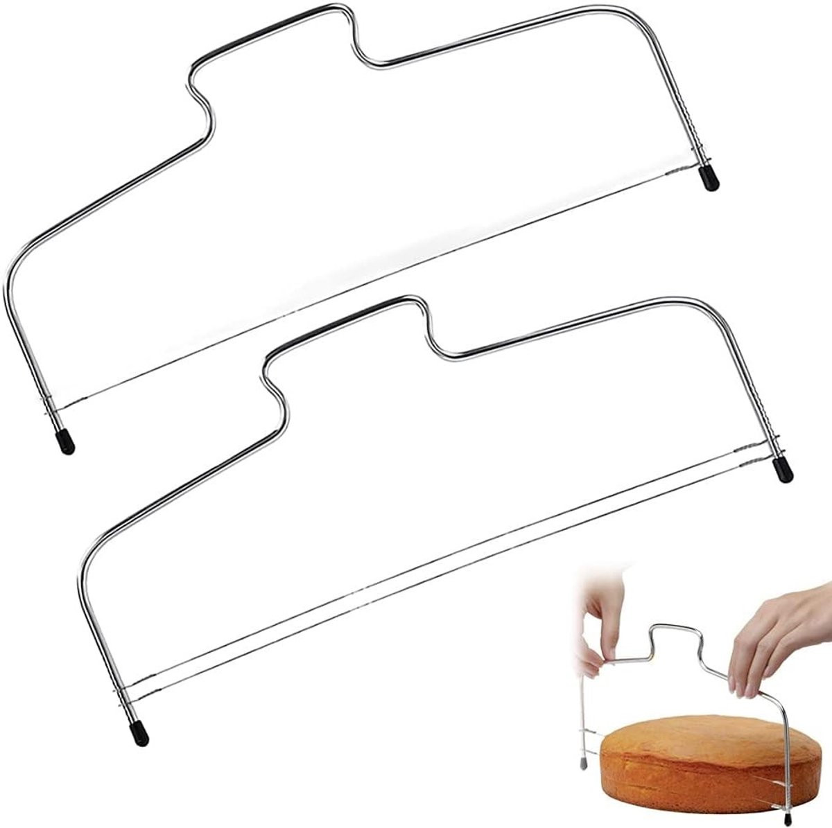 Taartdivider en taartsnijder van roestvrij staal, 32 cm