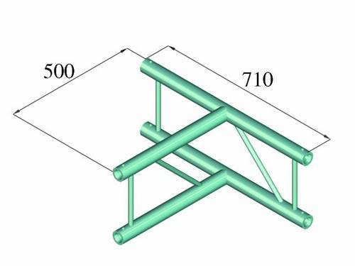 Alutruss BILOCK BQ2-PAT36V 2-Punkt Traverse T-Stück 90 °