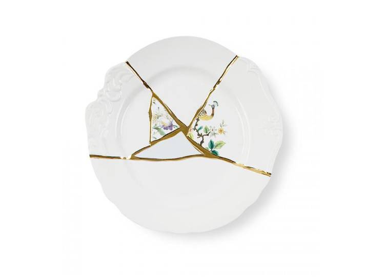 SELETTI set de 6 assiettes de diner KINTSUGI 09612