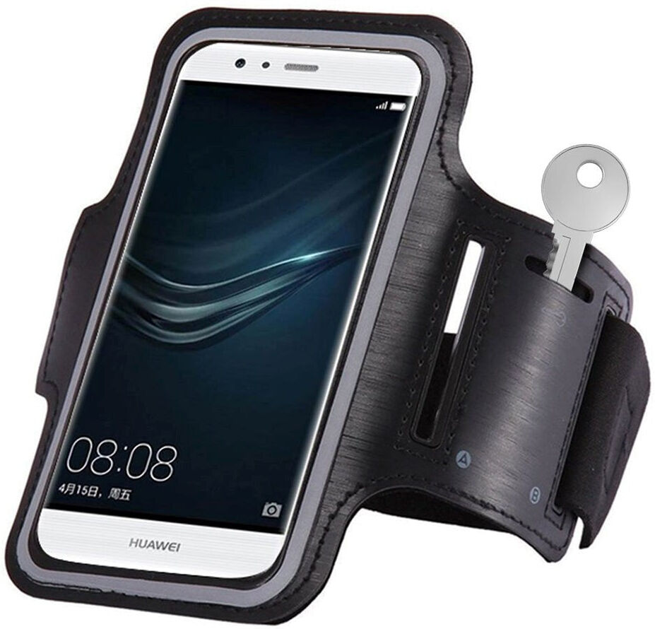 Hurtel Universal Sport Løbearmbånd (Maks. Mobil: 155 x 85 mm) - Sort