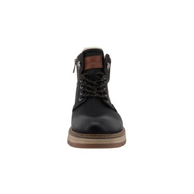 Stiefel TOM TAILOR "Tom Tailor Winter Boots", Herren, Gr. 41, schwarz, Polyurethan, unifarben, Schuhe Stiefel